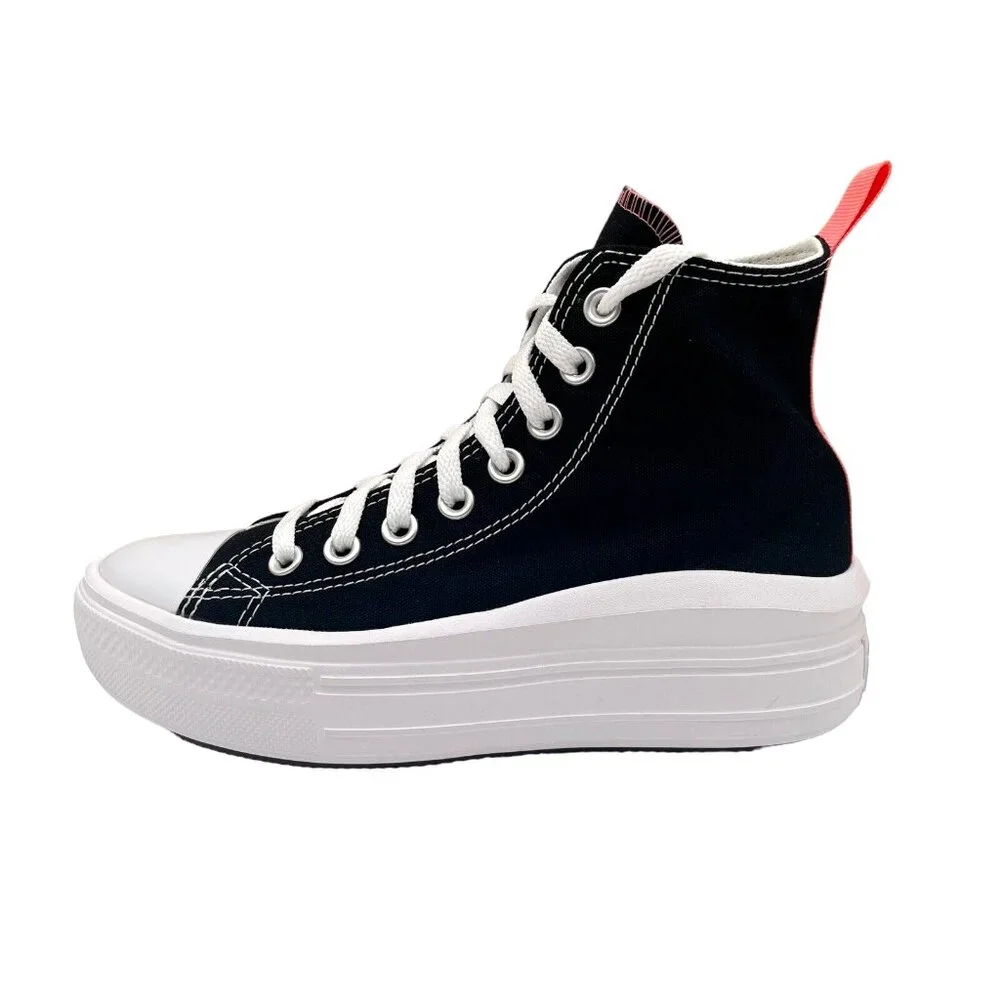 Converse Chuck Taylor All Star Move Youth Girls‎ Platform Sneakers Size 6 Black